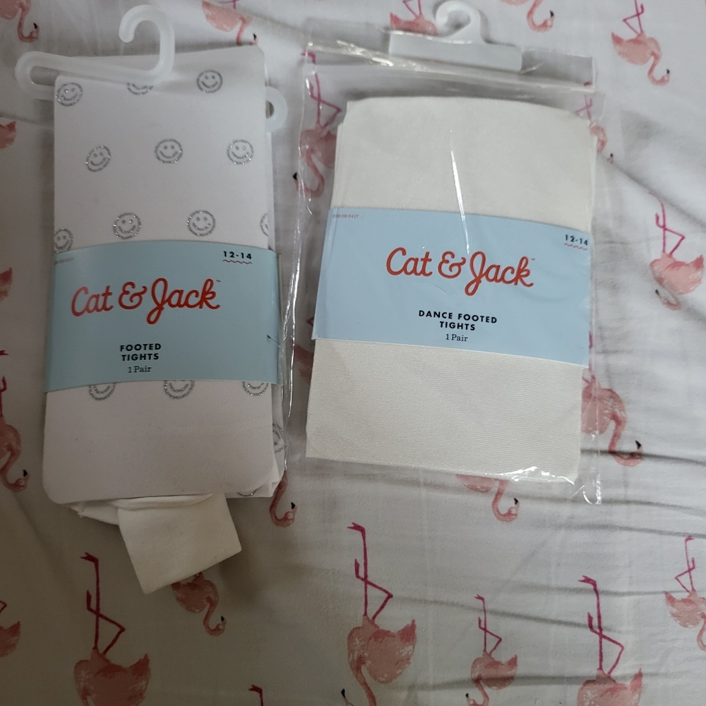 Cat & Jack 2pk Footed Tights